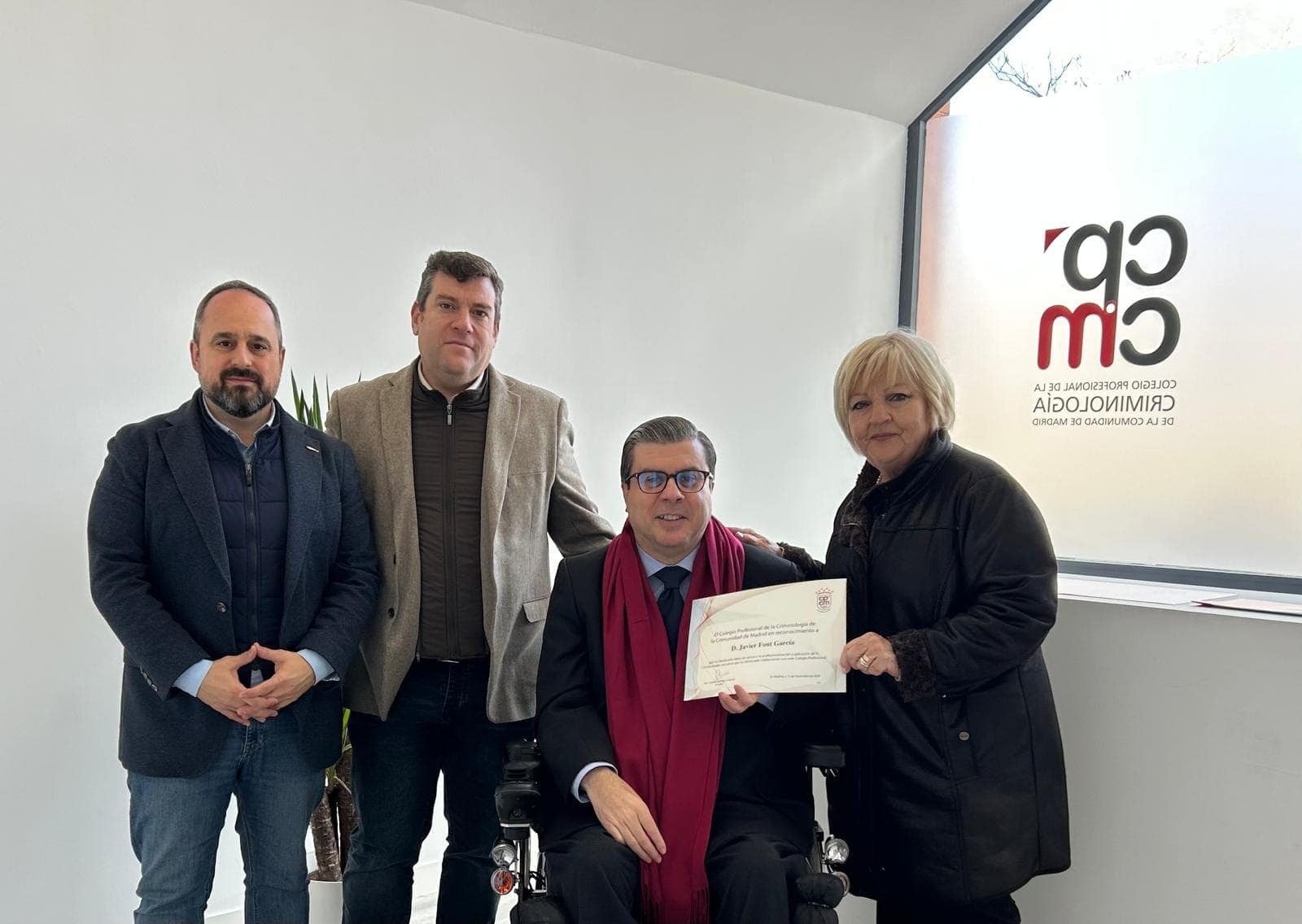 Javier Font Premio Criminología cpcm